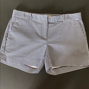 Michael Kors navy & white check shorts